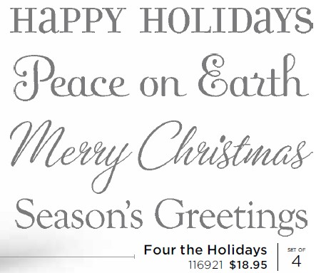 Stampin' Up! Four the Holidays